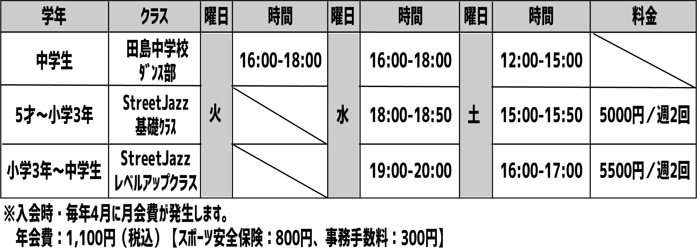 料金表(田島) (1)